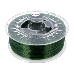 Filament PET-G Verde Transparent 1,75mm 1kg | Electronic-mag.ro | Componente Electronice