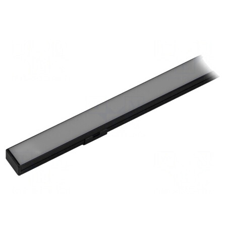 Profil Aluminiu Negru 2m pentru Module LED 16mm | Electronic-mag.ro | Componente Electronice