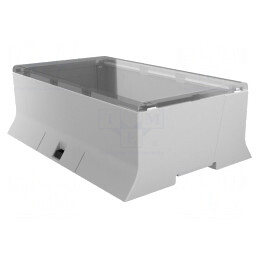 Carcasă ABS Gri pentru Șină DIN 110x156.4x53.3mm | Electronic-mag.ro | Componente Electronice