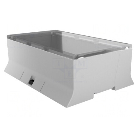 Carcasă ABS Gri pentru Șină DIN 110x156.4x53.3mm | Electronic-mag.ro | Componente Electronice