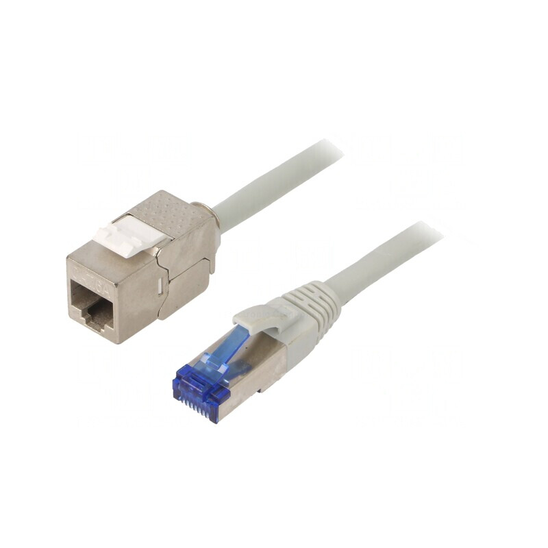 Prelungitor RJ45 S/FTP Cat 6a LSZH Gri 15m | Electronic-mag.ro | Componente Electronice