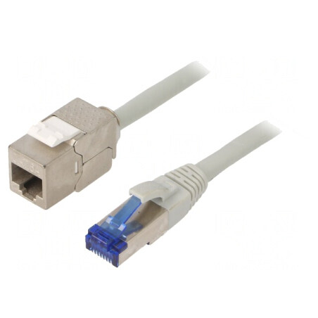 Prelungitor RJ45 S/FTP Cat 6a LSZH Gri 15m | Electronic-mag.ro | Componente Electronice