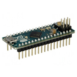 Arduino | ICSP,şiruri pini,USB B micro | ATMEGA32U4 | ARDUINO MICRO WITH HEADERS