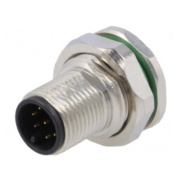Soclu M12 8 PIN tată IP67 30V | Electronic-mag.ro | Componente Electronice