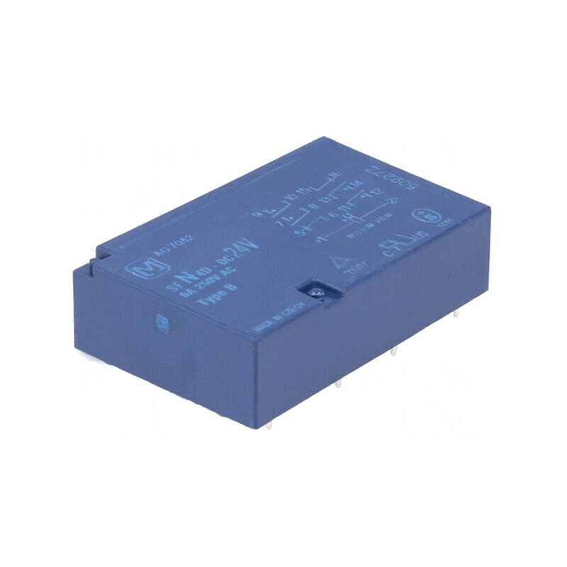 Releu Electromagnetic 24VDC SPST-NO x4 SPST-NC x2 | Electronic-mag.ro | Componente Electronice Releu Electromagnetic 24VDC SPST-NO x4 SPST-NC x2 | Electronic-mag.ro | Componente Electronice