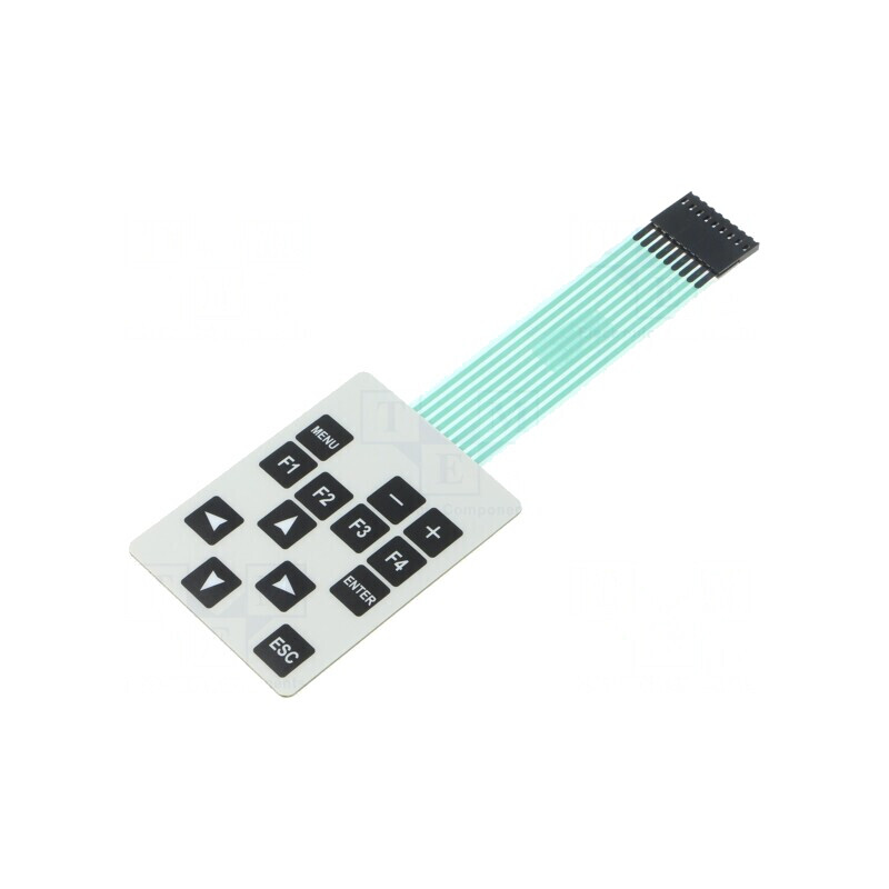Tastatură cu membrană, 13 butoane, 54mm, Raster 2,54mm | Electronic-mag.ro | Componente Electronice Tastatură cu membrană, 13 butoane, 54mm, Raster 2,54mm | Electronic-mag.ro | Componente Electronice