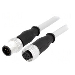 Cablu senzori/automatizări M12-M12 0,5m | Electronic-mag.ro | Componente Electronice