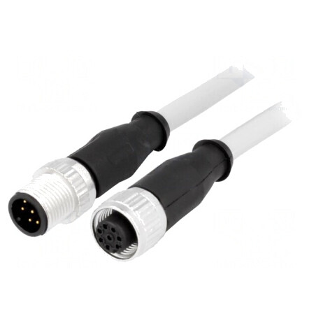 Cablu senzori/automatizări M12-M12 0,5m | Electronic-mag.ro | Componente Electronice