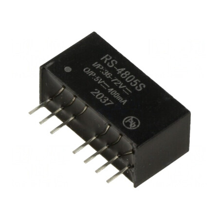 Convertor DC/DC 2W 36-72V la 5V 400mA SIP8 | Electronic-mag.ro | Componente Electronice