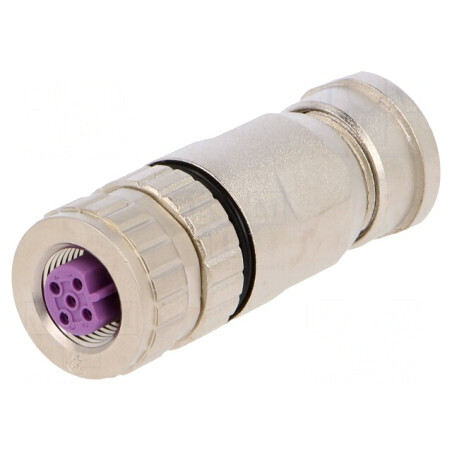 Mufă M12 5 PIN Profibus IP67 60V Dreptă | Electronic-mag.ro | Componente Electronice