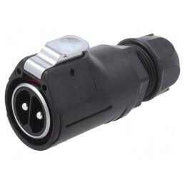 Mufă Circulară 28mm 2-Pin Aurită 50A | Electronic-mag.ro | Componente Electronice