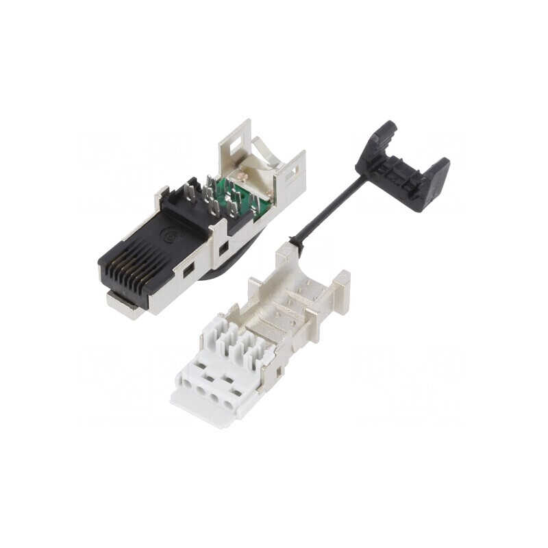 Mufă RJ45 Cat 6a Ecranată Aurită 8P8C | Electronic-mag.ro | Componente Electronice