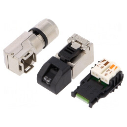 Mufă RJ45 Cat 6a Ecranată Aurită 8P8C | Electronic-mag.ro | Componente Electronice