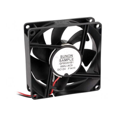 Ventilator DC Axial 12V 80x80x25mm | Electronic-mag.ro | Componente Electronice