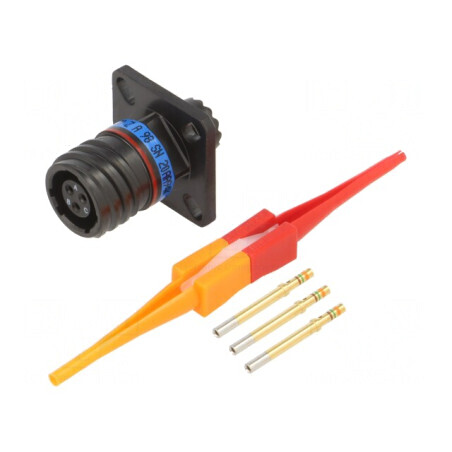Conector militar soclu 9 MIL-DTL-38999 Series III | Electronic-mag.ro | Componente Electronice