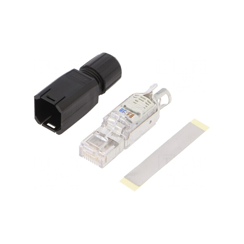 Mufă RJ45 8P8C Cat5 Aurit IDC 26-23AWG | Electronic-mag.ro | Componente Electronice