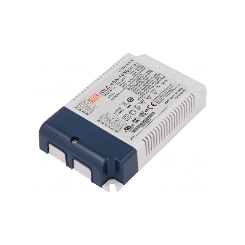 Alimentator LED 45W 26-43VDC 1050mA 90-295VAC | Electronic-mag.ro | Componente Electronice Alimentator LED 45W 26-43VDC 1050mA 90-295VAC | Electronic-mag.ro | Componente Electronice