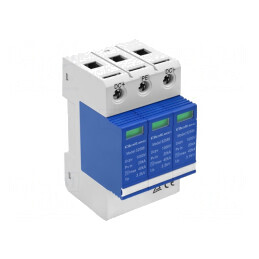 Limitator de Supratensiuni Tip 2 Poli 3 Șină DIN IP20 | Electronic-mag.ro | Componente Electronice
