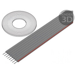 Cablu bandă 1,27mm 8x28AWG neecranat PVC | Electronic-mag.ro | Componente Electronice