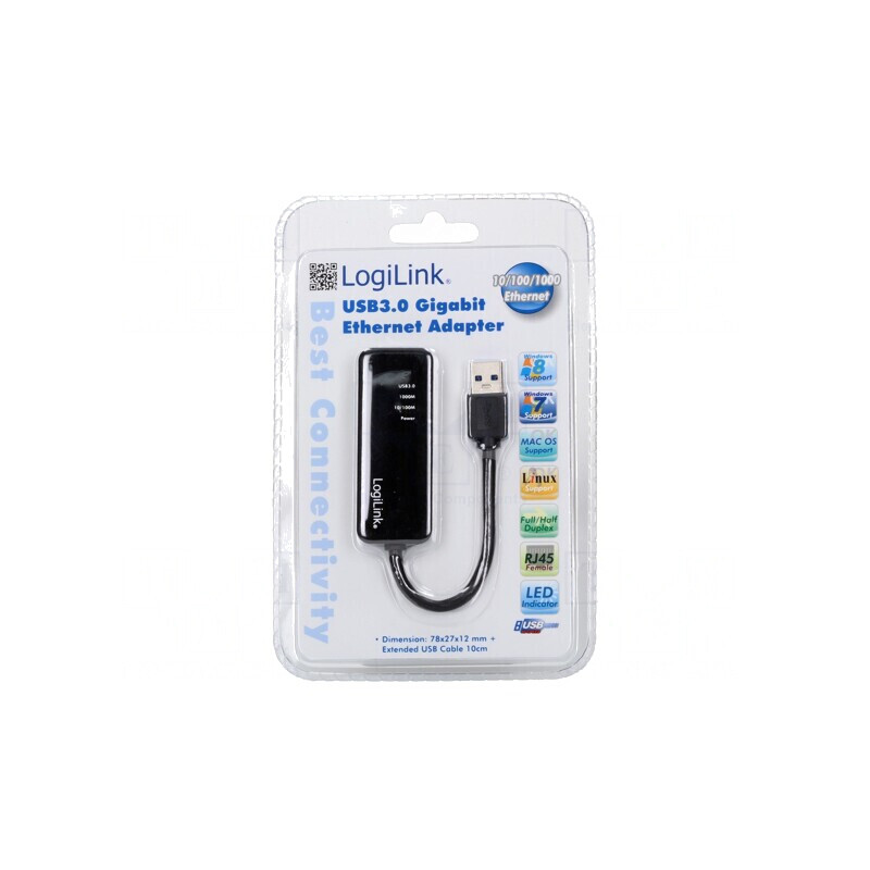 Adaptor USB 3.0 la Fast Ethernet RJ45 | Electronic-mag.ro | Componente Electronice