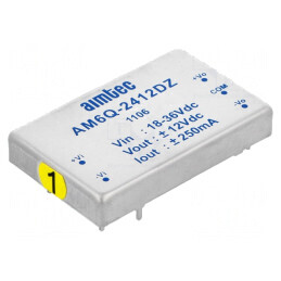 Convertor DC/DC 6W 18-36V la 12V / -12V | Electronic-mag.ro | Componente Electronice