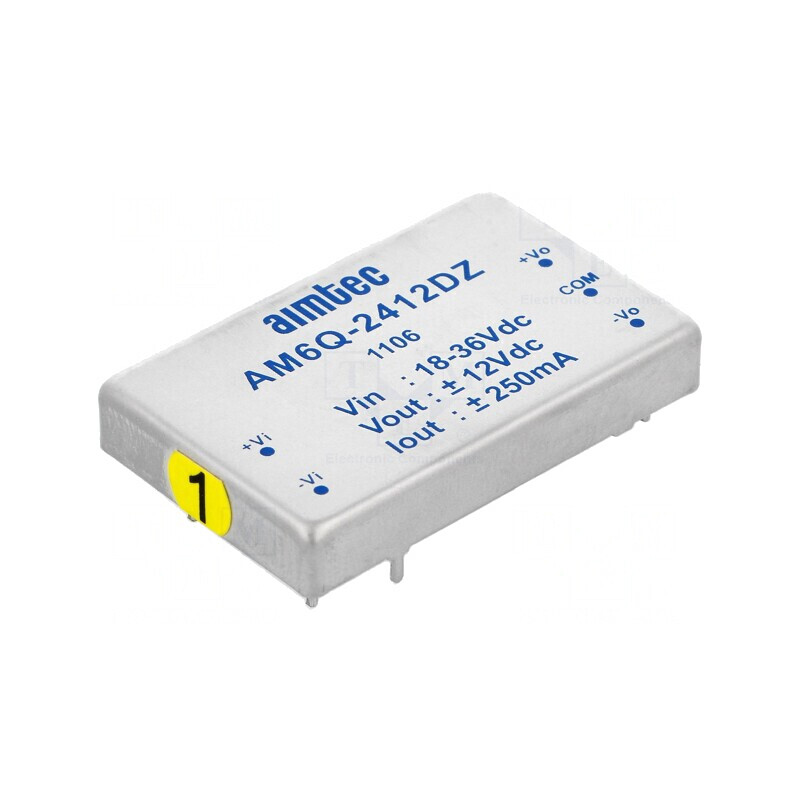 Convertor DC/DC 6W 18-36V la 12V / -12V | Electronic-mag.ro | Componente Electronice Convertor DC/DC 6W 18-36V la 12V / -12V | Electronic-mag.ro | Componente Electronice