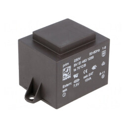 Transformator Încapsulat 15VA 7,5V 2A PCB | Electronic-mag.ro | Componente Electronice
