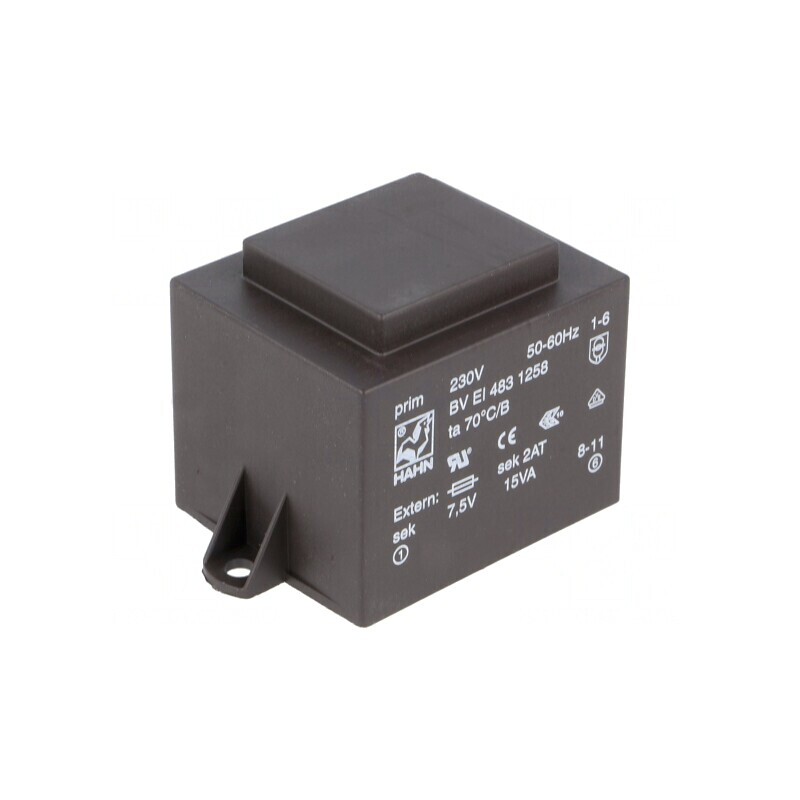 Transformator Încapsulat 15VA 7,5V 2A PCB | Electronic-mag.ro | Componente Electronice Transformator Încapsulat 15VA 7,5V 2A PCB | Electronic-mag.ro | Componente Electronice