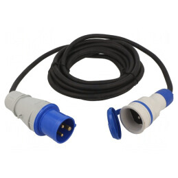 Prelungitor Alimentare 5m 16A Negru | Electronic-mag.ro | Componente Electronice