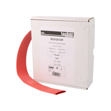 Manșon Termocontractabil 25,4mm 5m Roșu | Electronic-mag.ro | Componente Electronice