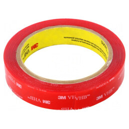 Bandă de Fixare Acrilică Transparentă 19mm x 5,5m 3M | Electronic-mag.ro | Componente Electronice