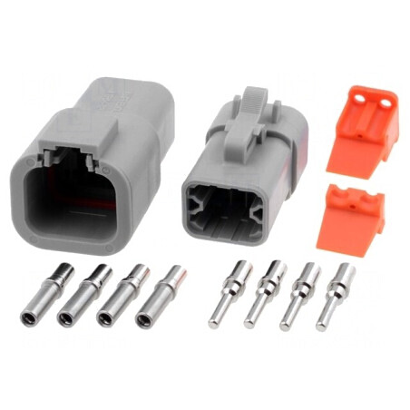 Conector cablu-cablu ATP tată-mamă mufă PIN 4 | Electronic-mag.ro | Componente Electronice
