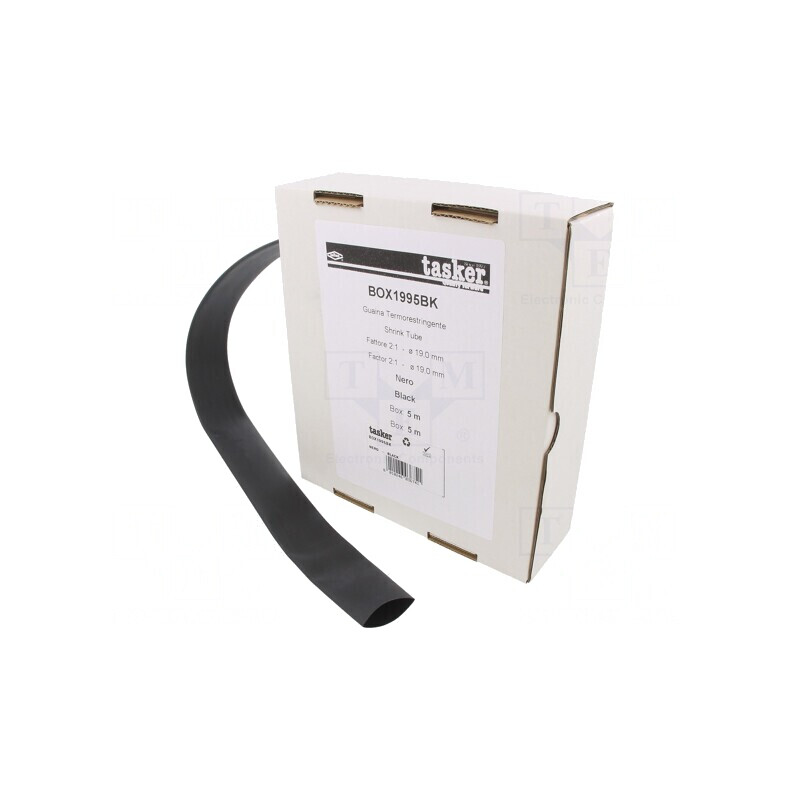 Manșon Termocontractabil 19mm 5m Negru | Electronic-mag.ro | Componente Electronice