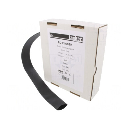 Manșon Termocontractabil 19mm 5m Negru | Electronic-mag.ro | Componente Electronice
