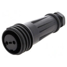 Conector Circular Mufă Mamă 2 PIN Filet Exterior | Electronic-mag.ro | Componente Electronice