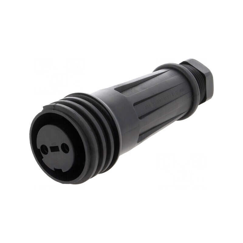 Conector Circular Mufă Mamă 2 PIN Filet Exterior | Electronic-mag.ro | Componente Electronice