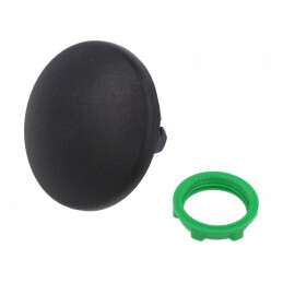 Comutator Negru 22mm Acționat prin Apăsare | Electronic-mag.ro | Componente Electronice
