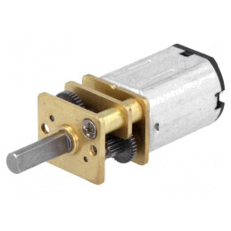 Motor DC cu Transmisie LP 6V 360mA Ax Crestătură D 210:1 Micro Metal Gearmotor | Electronic-mag.ro | Componente Electronice