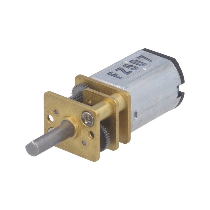 Motor DC cu Transmisie 6V 360mA Ax Crestătură D 51:1 | Electronic-mag.ro | Componente Electronice
