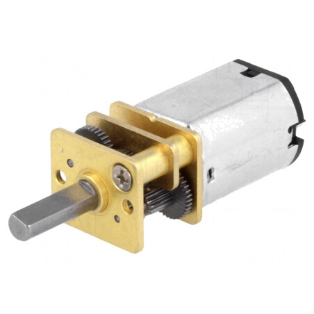 Motor DC cu Transmisie LP 6V 360mA Ax Crestătură D 75:1 Micro Metal Gearmotor | Electronic-mag.ro | Componente Electronice