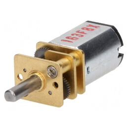 Motor DC cu Transmisie 6V 1.6A Ax Crestătură D 75:1 HP | Electronic-mag.ro | Componente Electronice