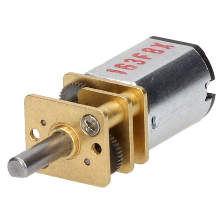 Motor DC cu Transmisie 6V 1.6A Ax Crestătură D 75:1 HP | Electronic-mag.ro | Componente Electronice