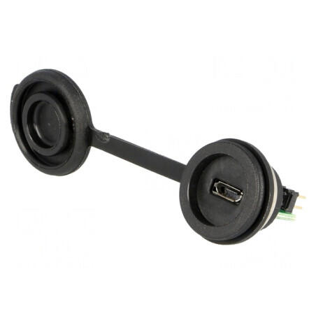 Conector USB B Micro pentru Montare pe Panou IP65 | Electronic-mag.ro | Componente Electronice