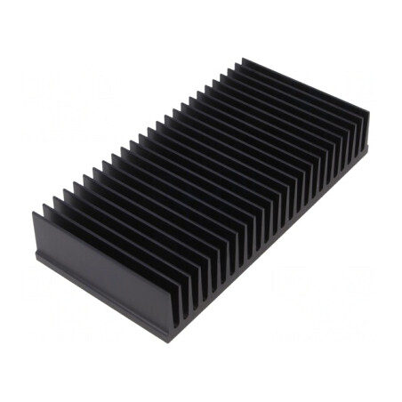 Radiator Extrudat cu Aripioare Negru 75x150x27mm | Electronic-mag.ro | Componente Electronice