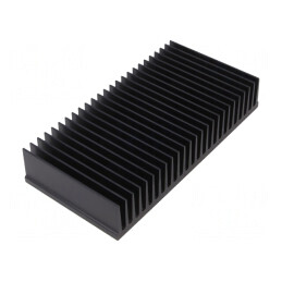 Radiator Extrudat cu Aripioare Negru 75x150x27mm | Electronic-mag.ro | Componente Electronice