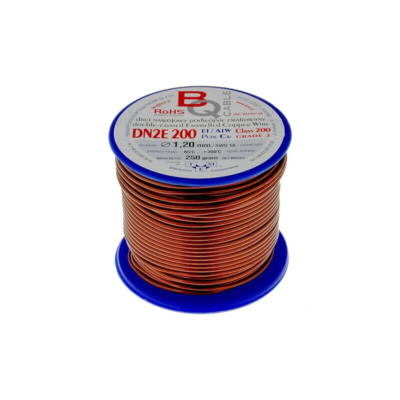 Sârmă Emailată Dublu 1,2mm 0,25kg | Electronic-mag.ro | Componente Electronice