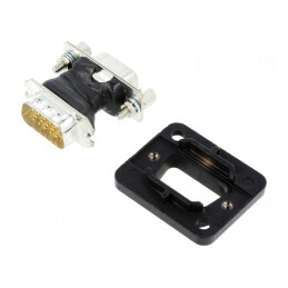 Conector D-SUB 15P Negru M-F | Electronic-mag.ro | Componente Electronice