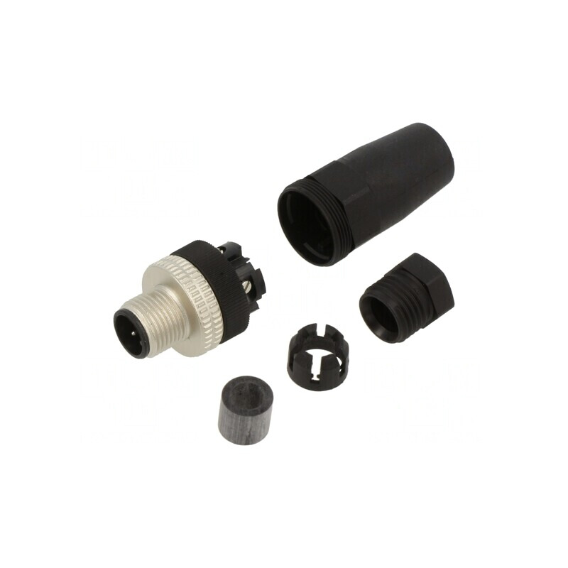 Conector M12 4-Pin Drept Mufă Mamă -40÷85°C | Electronic-mag.ro | Componente Electronice