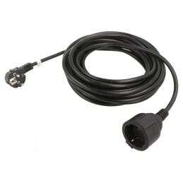 Prelungitor electric PVC negru 10m 10A | Electronic-mag.ro | Componente Electronice