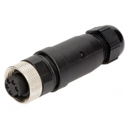 Mufă 7/8 5 pini pe cablu Mini-Change 8A | Electronic-mag.ro | Componente Electronice